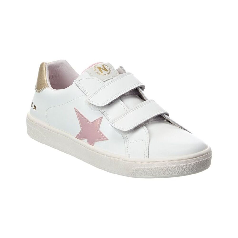 Naturino Pinn Leather Sneaker, White